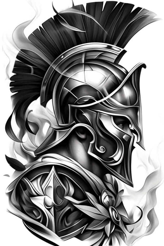 knight-with-armor-surrealism-distorted-perspective-for-side – tattoo design ideas free ai generated – Gallery: warriors-inkby-ai