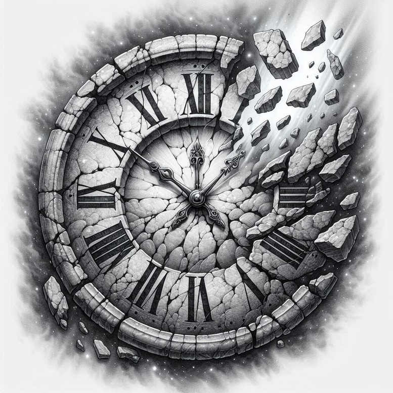 watches-hourglass tattoo design ideas defined outlines fading time symbolising endurance