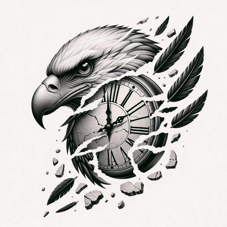 watches-hourglass tattoo design ideas Realism true skin life marker for upper back