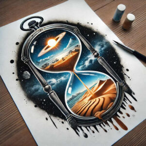 watches-hourglass tattoo design ideas Surrealism phantom tattoo moment shows perseverance