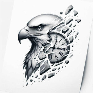 watches-hourglass tattoo design ideas Surrealism timeless ticking symbol for arm