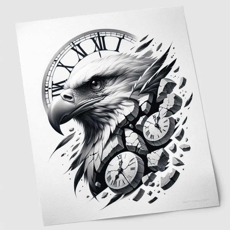 passage-of-time-realism-high-definition-for-arm – tattoo design ideas free ai generated – Gallery: watches-hourglass-inkby-ai