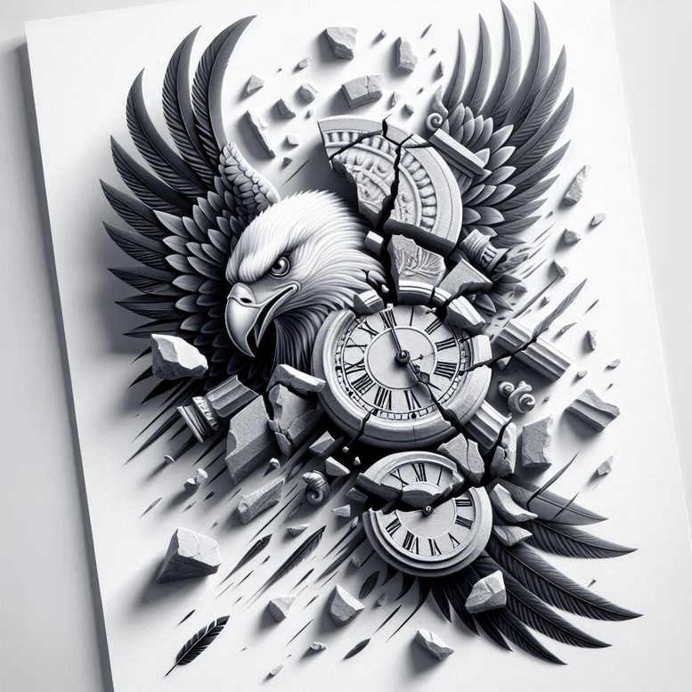 time-life-motif-realism-realistic-color-for-outer-arm – tattoo design ideas free ai generated – Gallery: watches-hourglass-inkby-ai
