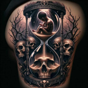 time-with-ornament-neotraditional-classic-motifs-for-upper-thigh – tattoo design ideas free ai generated – Gallery: watches-hourglass-inkby-ai
