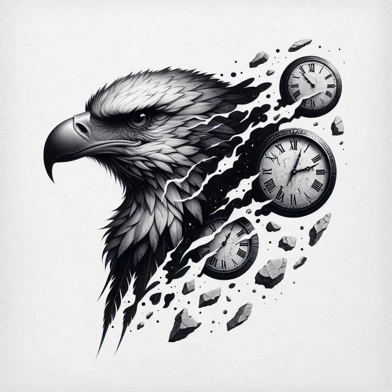 time-nostalgia-symbol-neotraditional-dynamic-color-for-toe – tattoo design ideas free ai generated – Gallery: watches-hourglass-inkby-ai