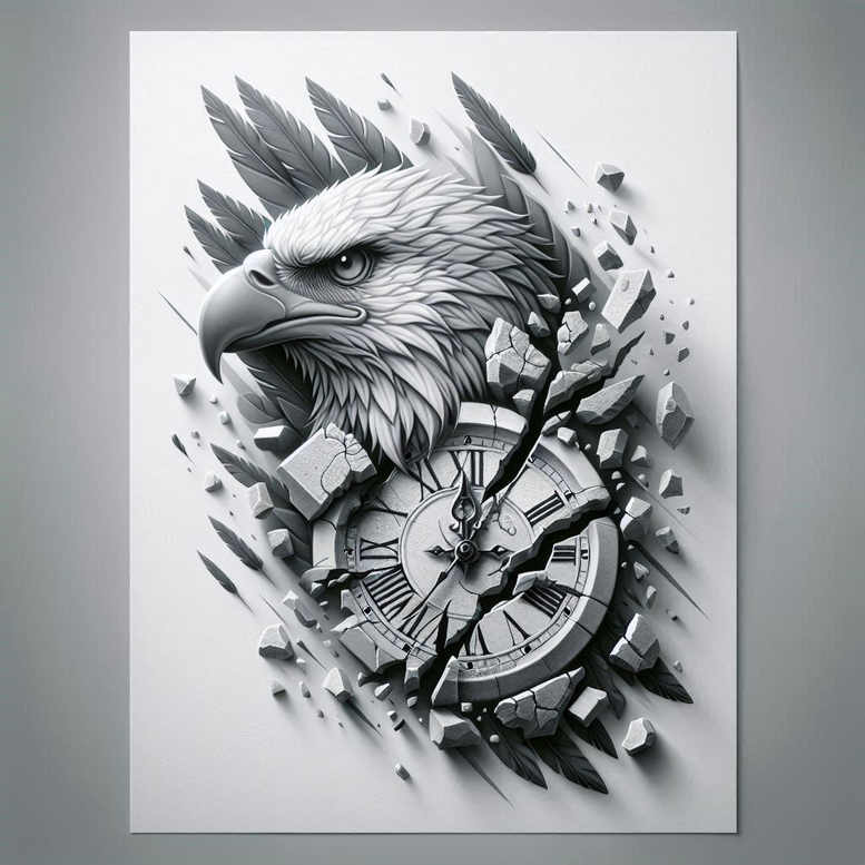 mystical-time-neotraditional-gradient-fills-for-neck – tattoo design ideas free ai generated – Gallery: watches-hourglass-inkby-ai