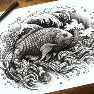 octopuses-realism-realistic-proportions-for-behind-ear – tattoo design ideas free ai generated – Gallery: water-animals-inkby-ai