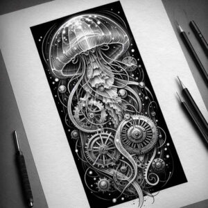 whales-realism-form-fidelity-for-temple – tattoo design ideas free ai generated – Gallery: water-animals-inkby-ai