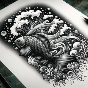 lobsters-neotraditional-modern-classic-for-shin – tattoo design ideas free ai generated – Gallery: water-animals-inkby-ai
