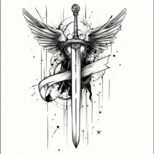 shields-circle-segments-for-upper-thigh – tattoo design ideas free ai generated – Gallery: weapons-inkby-ai