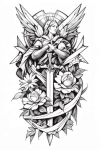 weapons-with-motion-repetition-for-behind-ear – tattoo design ideas free ai generated – Gallery: weapons-inkby-ai