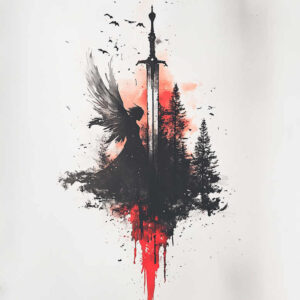 weapons-with-battle-and-honor-motif-repetitive-shapes-for-hand – tattoo design ideas free ai generated – Gallery: weapons-inkby-ai
