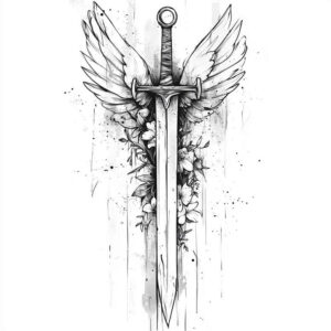 weapons-ethereal-for-wrist-side – tattoo design ideas free ai generated – Gallery: weapons-inkby-ai