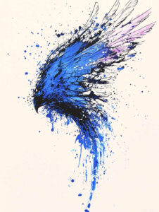 abstract-wings-tattoo – tattoo design ideas free ai generated – surrealism-disorienting – for-outer-arm – Gallery: wings-inkby-ai
