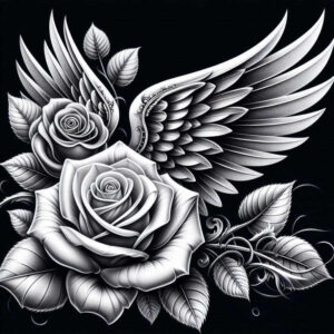 angel-wing-tattoo – tattoo design ideas free ai generated – surrealism-symbolic – for-ribs – Gallery: wings-inkby-ai
