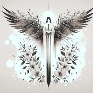angel-wings-tattoo – tattoo design ideas free ai generated – realism-tonal-depth – for-shoulder-blade – Gallery: wings-inkby-ai