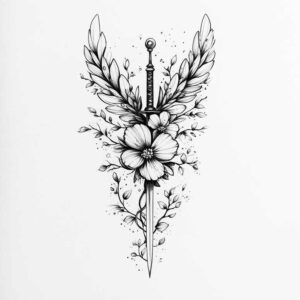 artistic-detail-wings-tattoo – tattoo design ideas free ai generated – neotraditional-modern-classic – for-foot – Gallery: wings-inkby-ai