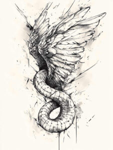 artistic-wings-tattoo – tattoo design ideas free ai generated – neotraditional-bold-texture – for-wrist-side – Gallery: wings-inkby-ai