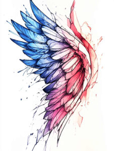 artistic-wings-tattoo – tattoo design ideas free ai generated – realism-crisp-detail – for-hand – Gallery: wings-inkby-ai