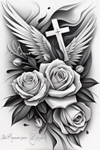 artistic-wings-tattoo – tattoo design ideas free ai generated – surrealism-phantom – for-ankle – Gallery: wings-inkby-ai