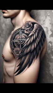 delicate-shading-wings-tattoo – tattoo design ideas free ai generated – realism-high-definition – for-lower-arm – Gallery: wings-inkby-ai