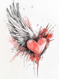 delicate-wings-tattoo – tattoo design ideas free ai generated – neotraditional-layered-fill – for-foot – Gallery: wings-inkby-ai