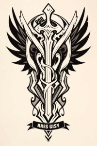 detailed-wings-tattoo – tattoo design ideas free ai generated – neotraditional-subtle-tone – for-shoulder-blade – Gallery: wings-inkby-ai