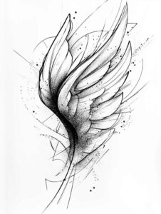 expressive-wings-tattoo – tattoo design ideas free ai generated – realism-anatomical-accuracy – for-toe – Gallery: wings-inkby-ai