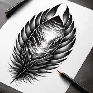 expressive-wings-tattoo – tattoo design ideas free ai generated – surrealism-subconscious-themes – for-back-shoulder – Gallery: wings-inkby-ai