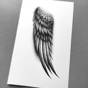 feather-wings-tattoo – tattoo design ideas free ai generated – realism-photo-realistic – for-inner-arm – Gallery: wings-inkby-ai