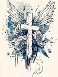 for-women – tattoo design ideas free ai generated – neotraditional-clean-fill – for-forearm – Gallery: wings-inkby-ai