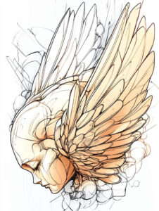 freedom-and-protection-wings-tattoo – tattoo design ideas free ai generated – surrealism-fluid-motion – for-chest – Gallery: wings-inkby-ai