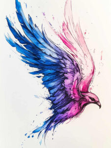 guardian-angel-wings-tattoo – tattoo design ideas free ai generated – surrealism-abstract-forms – for-outer-arm – Gallery: wings-inkby-ai
