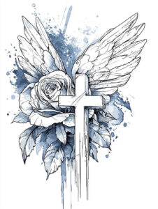 guardian-angel-wings-tattoo – tattoo design ideas free ai generated – surrealism-unconscious-imagery – for-spine – Gallery: wings-inkby-ai