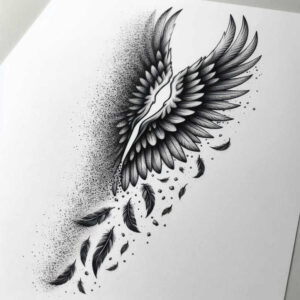 life-energy-wings-tattoo – tattoo design ideas free ai generated – neotraditional-classic-composition – for-wrist-side – Gallery: wings-inkby-ai