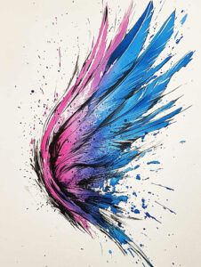 life-motif-wings-tattoo – tattoo design ideas free ai generated – surrealism-mystical – for-upper-back – Gallery: wings-inkby-ai