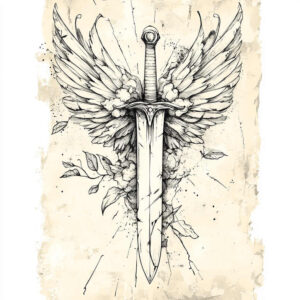 light-effects-wings-tattoo – tattoo design ideas free ai generated – neotraditional-clean-fill – for-stomach – Gallery: wings-inkby-ai
