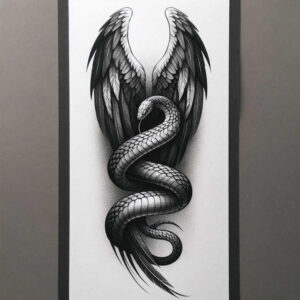 light-motif-wings-tattoo – tattoo design ideas free ai generated – surrealism-chromatic-aberration – for-upper-chest – Gallery: wings-inkby-ai