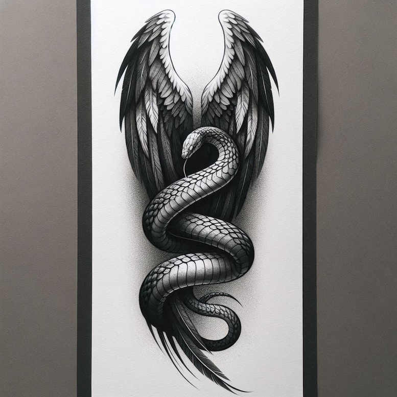 light-motif-wings-tattoo – tattoo design ideas free ai generated – surrealism-chromatic-aberration – for-upper-chest – Gallery: wings-inkby-ai