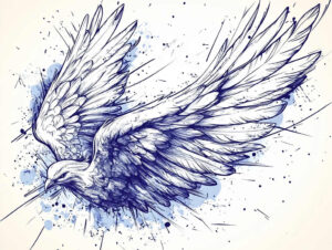 minimalist-wings-tattoo – tattoo design ideas free ai generated – realism-natural-tones – for-full-back – Gallery: wings-inkby-ai