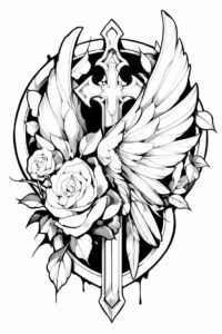 motion-wings-tattoo – tattoo design ideas free ai generated – realism-ultra-detailed – for-side-torso – Gallery: wings-inkby-ai