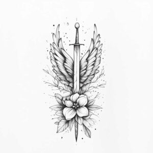 mystical-wings-tattoo – tattoo design ideas free ai generated – neotraditional-subtle-highlights – for-shoulder-blade – Gallery: wings-inkby-ai