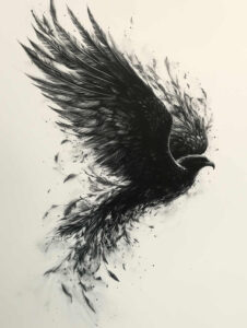 mystical-wings-tattoo – tattoo design ideas free ai generated – surrealism-imperfect-symmetry – for-nape – Gallery: wings-inkby-ai