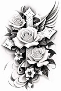 protection-motif-wings-tattoo – tattoo design ideas free ai generated – realism-shadow-realism – for-ribs – Gallery: wings-inkby-ai