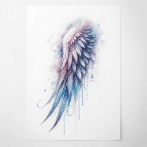 shaded-wings-tattoo – tattoo design ideas free ai generated – realism-ink-realism – for-upper-chest – Gallery: wings-inkby-ai