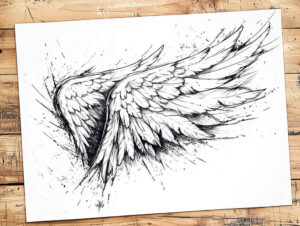spirituality-symbol-wings-tattoo – tattoo design ideas free ai generated – surrealism-surreal-lighting – for-biceps – Gallery: wings-inkby-ai