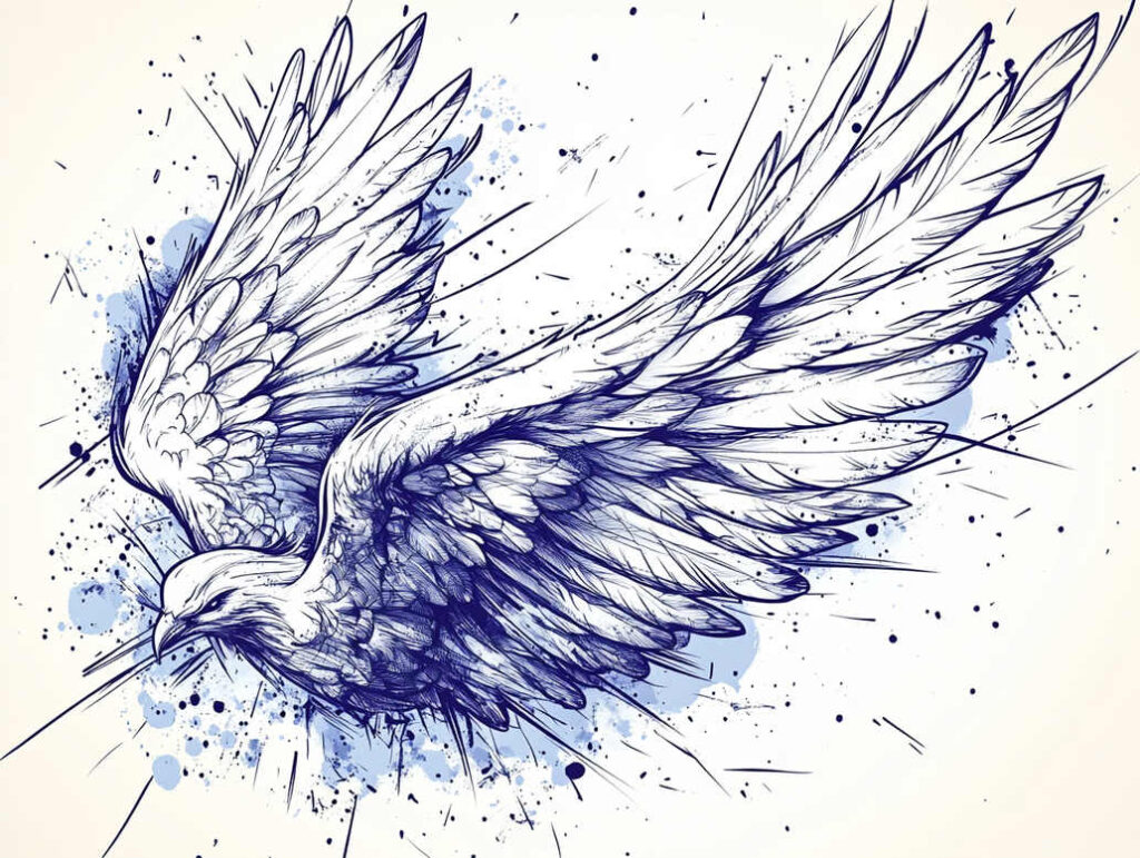 wings tattoo design ideas true-to-life air tattoo shows determination