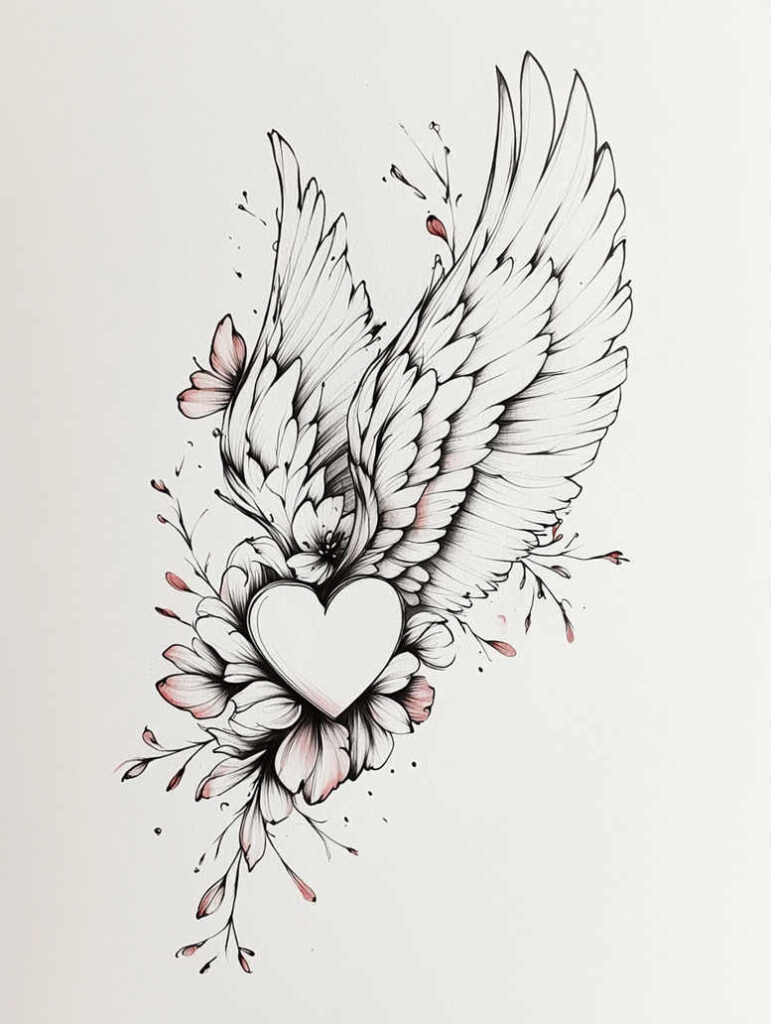 wings tattoo design ideas naturalistic airy elegance for arm