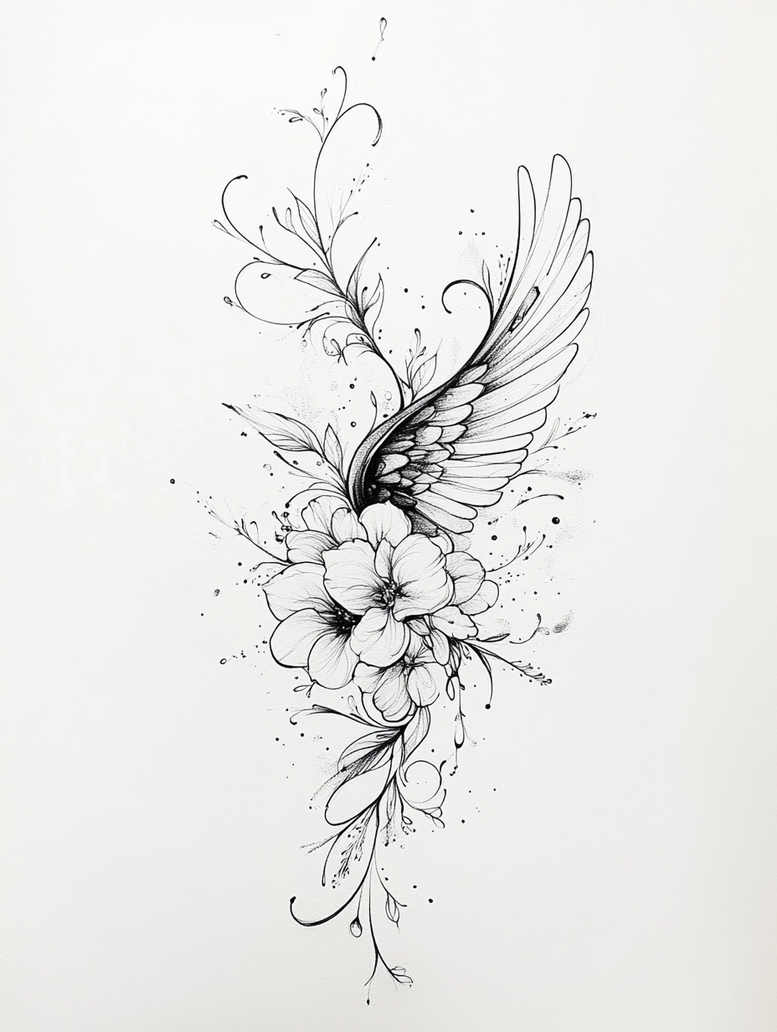 wings tattoo design ideas high-resolution angelic grace for hand