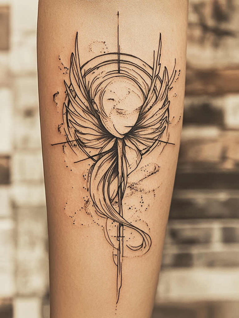 wings tattoo design ideas lifelike angelic grace shows courage